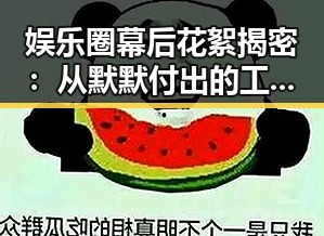 娱乐圈幕后花絮揭密：从默默付出的工作人员到粉丝爱看的APP崛起