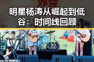 明星杨涛从崛起到低谷：时间线回顾